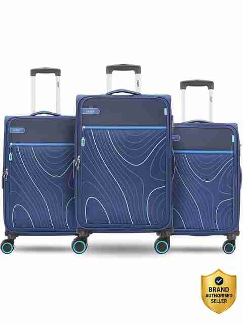 SAFARI 8 Wheel, trolley bag Set of 3 - Small, Medium & Large size