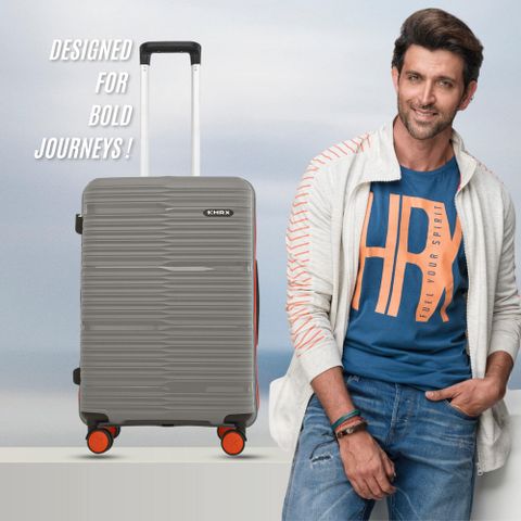 HRX by Hrithik Roshan Zanzibar Cabin Suitcase 8 Wheels - 22 inch