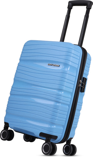 JACY LONDON Hard Sided PP 8 Wheel Spinners, Bag with Combi Lock
