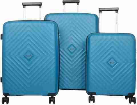 VIP QUAD 8W STROLLY CB+MD+ 360° ICEBLU Cabin & Check-in Set 8