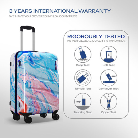 Safari Trolley Wala Bag SAFARI Hue Wheels Printed Trolley Bag