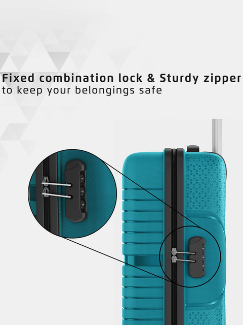 SAFARI ZENO 55 Cabin Suitcase 4 Wheels - 22 inch TEAL GREEN