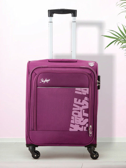 SKYBAGS Rhumba Polyester Softsided 55 cm Trendy Purple Trolley