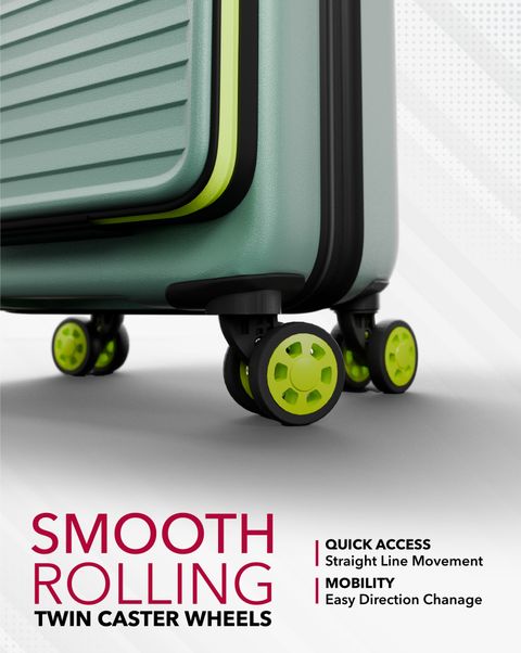 ALFA by VIP 55cm Cabin Suitcase 8 Wheels Blue - Image 8