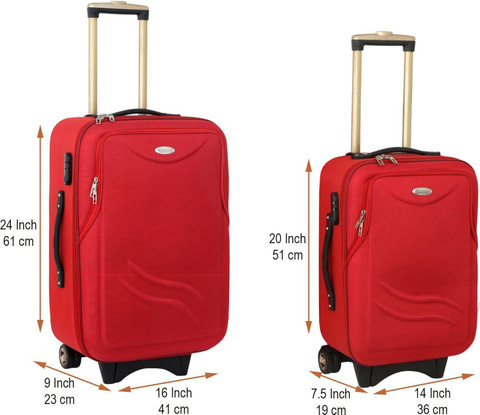 STUNNERZ Trolley Bags|20+24 Inch|51+61CM|Combo Set,Travel Bag Suitcase  (pack of 2) Cabin Check-in Set Wheels 24 inch