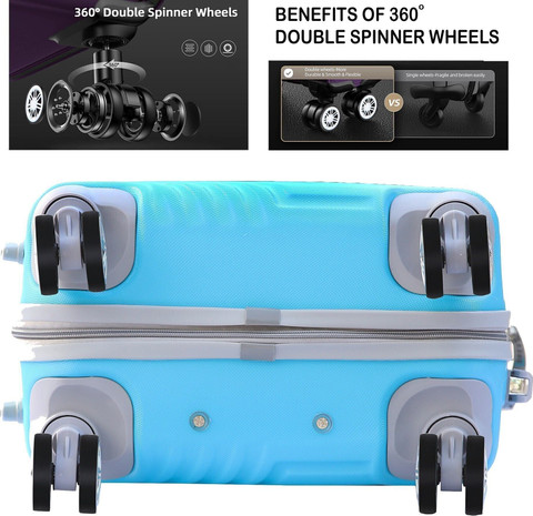 Had ley 1760 レプリカ London Kandel London Hard Sided ABS and PC 4 Wheel Spinner, Unbreakable