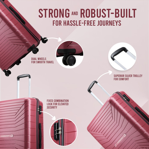 ARISTOCRAT Carnival 66 Hardbody Trolley Bag Check-in Suitcase Wheels  26 Inch