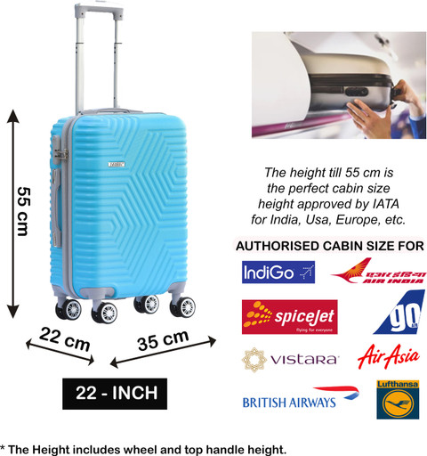 Kandel London Hard Sided ABS and PC 4 Wheel Spinners, Expandable