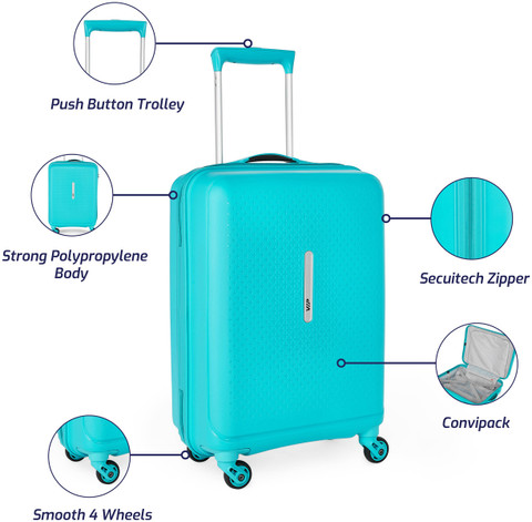 VIP STROLLY 55 360° TRQ Cabin Suitcase Wheels 22 inch
