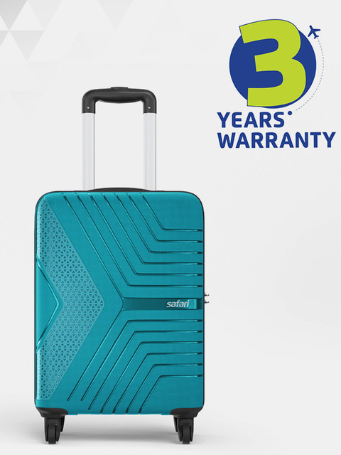 SAFARI ZENO 55 Cabin Suitcase 4 Wheels - 22 inch TEAL GREEN
