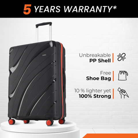 HRX by Hrithik Roshan Madrid Check-in Suitcase 8 Wheels - 30 inch