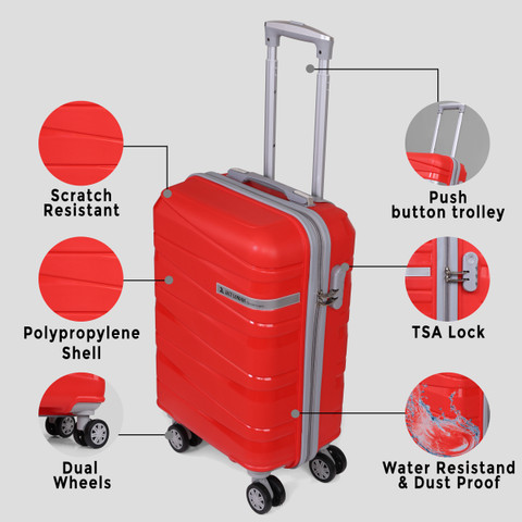 JACY LONDON Hard Sided ABS and PC 8 Wheel Spinners, Expandable Bag