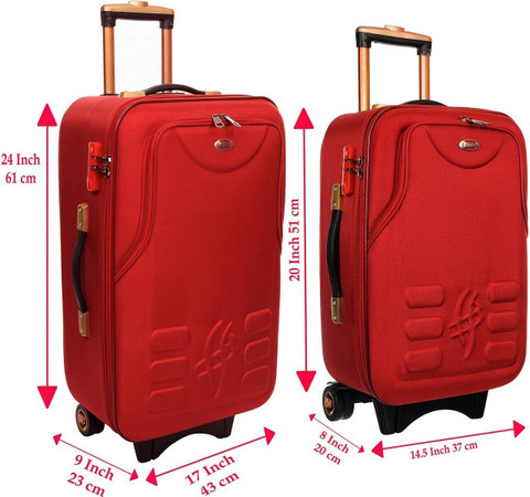 STUNNERZ ,2 Luggage |20+24 Inch|51+61CM| Combo Set, Trolley Bag