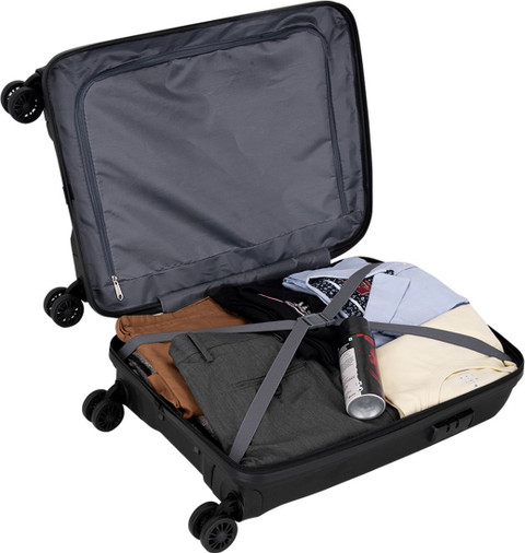 METRONAUT Hero 20 Inch Black Premium PP Hard-Sided Luggage Trolley