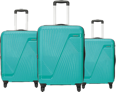 SAFARI ZION Years Warranty 8W Luggage Set of Trolley Bags (55 67  76 Cm) Cabin Check-in Set Wheels 28 inch