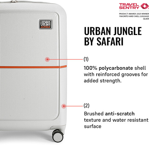 Urban Jungle by Safari Caliber Casper Cabin Check-in Set Wheels 26  inch