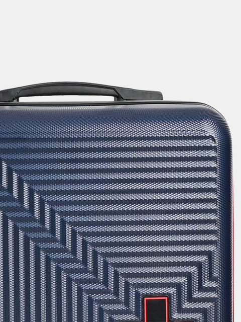 SWISS MILITARY MOSAIC Hard Top 24 Inch Luggage Trolley Bag Black