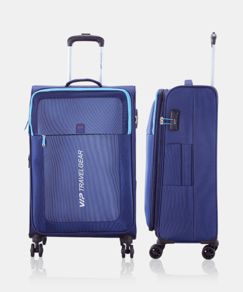 VIP Suprema 8W Str 69 Blue Expandable Check-in Suitcase 8 Wheels