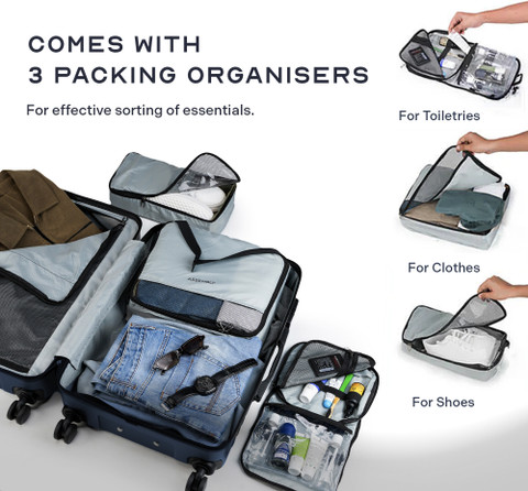 Assembly Premium Hard-sided Polycarbonate Cabin Trolley Luggage