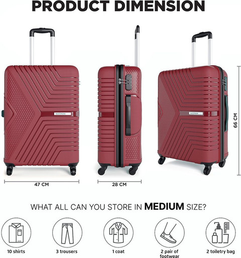 Safari Magnum Zeno 66 Check-in Suitcase 4 Wheels - 26 Inches