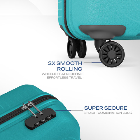 SAFARI Eclipse Neo 66 Check-in Suitcase 8 Wheels - 26 26 CYAN