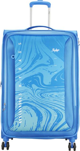 SKYBAGS SWIRL 8W STR 81 BLUE Expandable Check-in Suitcase 8 Wheels