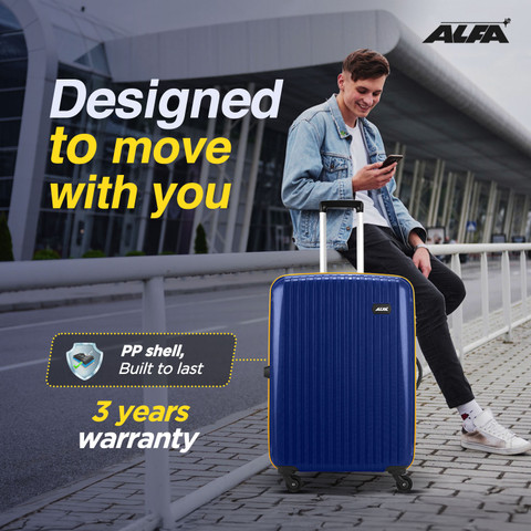 ALFA by VIP Excel Polypropylene Trolley Bag With Combination