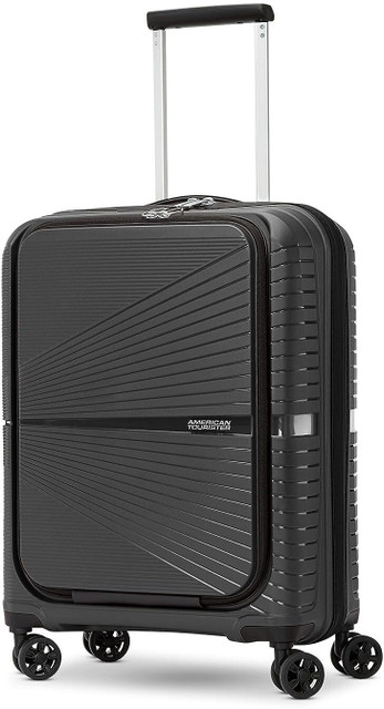 AMERICAN TOURISTER AMT AIRCONIC BLACK 55 (SMALL) Cabin Suitcase Wheels  22 inch