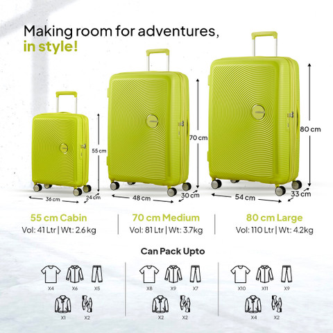 AMERICAN TOURISTER Curio Spinner 67 CM Tropical Lime Check-in