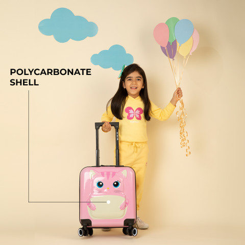 NASHER MILES Tic Tac Toe Zoo Hard-Sided Cabin Luggage Pink 44cm