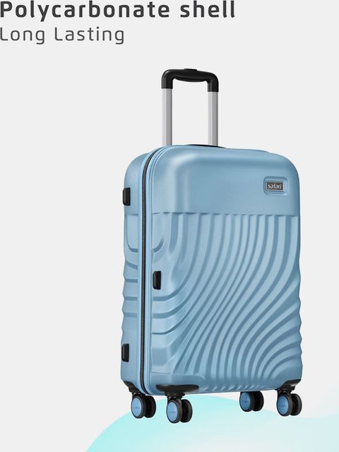 SAFARI Keplar 3P 4W Hard Luggage Set, Blue - Image 5