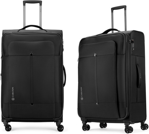 CARLTON (EU) EXP SPINNER MEDIUM JET BLACK Check-in Suitcase