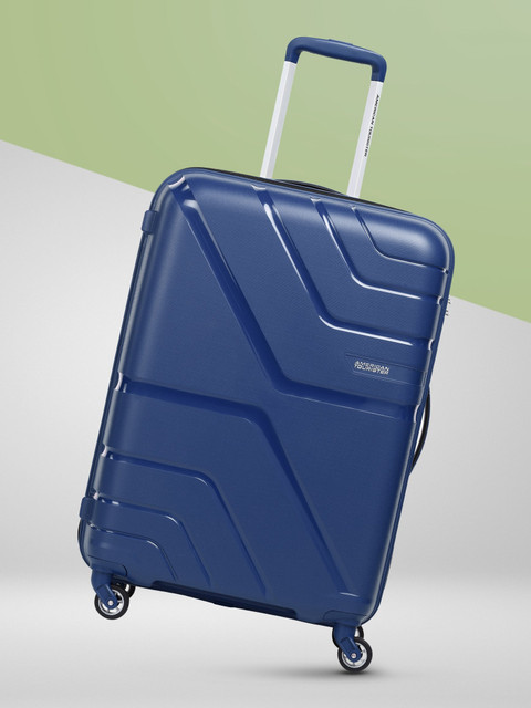 AMERICAN TOURISTER Upland Marine Blue Trolley Bag(AMT SP 68/25) Check-in  Suitcase Wheels 27 inch