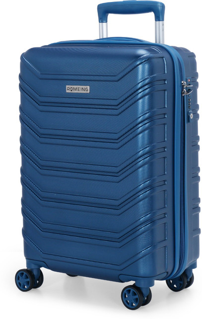 ROMEING (20 inch 55 cm) (Moon Blue) Cabin Luggage Hardside Trolley Bag  Cabin Suitcase Wheels 20 inch