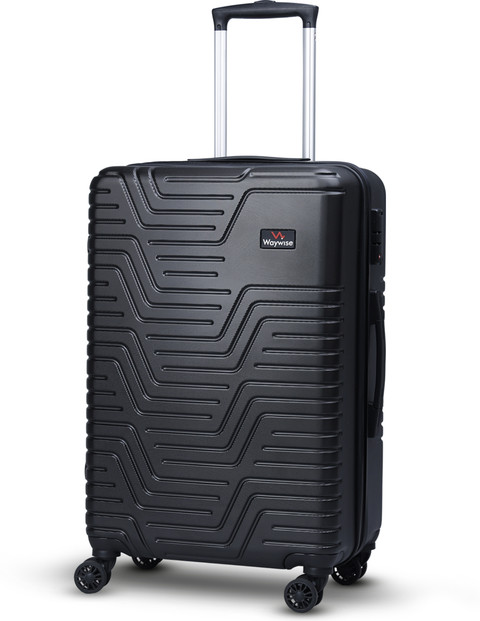 WAYWISE Hard Polycarbonate Trolley Bag With TSA LOCK and Laundary Bag  Check-in Suitcase Wheels 28 inch