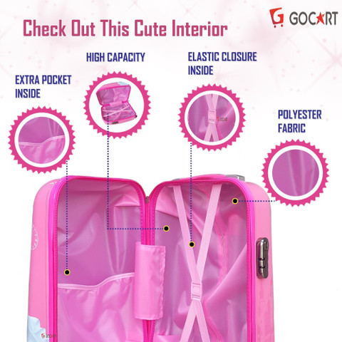 GOCART Square Shape BARBIE 18 Inch (45 cm Hard Side Water