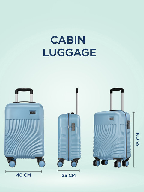 SAFARI KEPLAR 55 Cabin Suitcase 8 Wheels - 22 inch PEARL BLUE