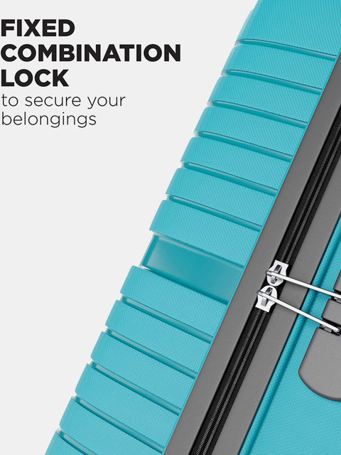 Safari Magnum Zeno 55 Cabin Suitcase 4 Wheels - 22 Inches Teal