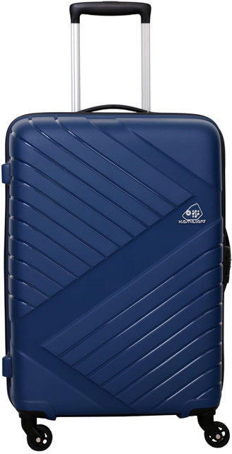 Kamiliant by American Tourister Small Cabin Luggage Bag Wayfare Suitcase  Trolley Bag Navy Blue (55 cm) Cabin Suitcase Wheels 20 inch