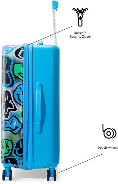 AMERICAN TOURISTER Swag on 57cm Emoji Multi Cabin Luggage Hard