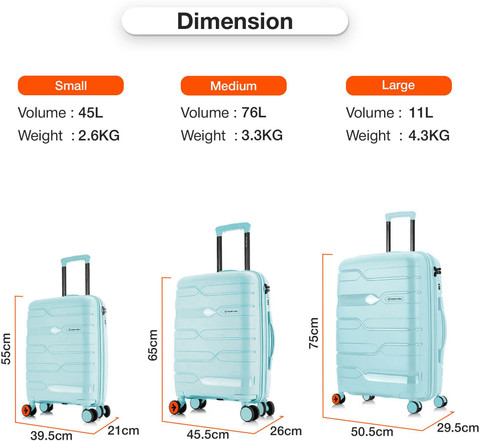 NASHER MILES Paris Hard-sided Polypropylene Luggage Pastel Green