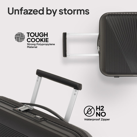 AMERICAN TOURISTER Airconic 55cm Polypropylene Hard Trolley Bag (AMT  AIRCONIC SP55/20TSA Cabin Suitcase Wheels 22 inch