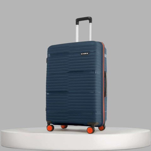 hijiharu！ HRX Zanzibar Check-in Suitcase 8 Wheels - 30 inch Blue - Price in