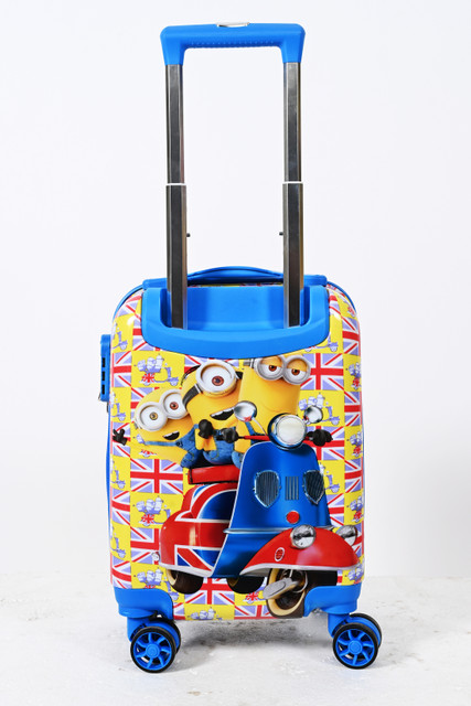 Swarn Products Mini hero scooter printed 16 Inch Polycarbonate Luggage  Trolley Bag for Kids Cabin Check-in Set Wheels 16 inch