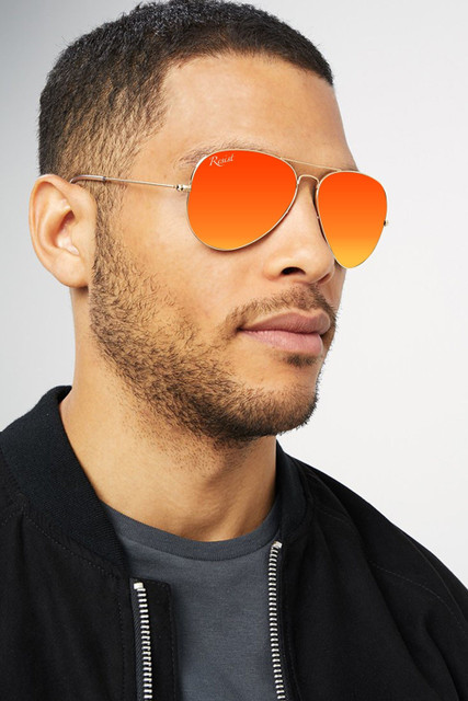 Buy Resist Aviator Sunglasses Orange For Men Women Online Best