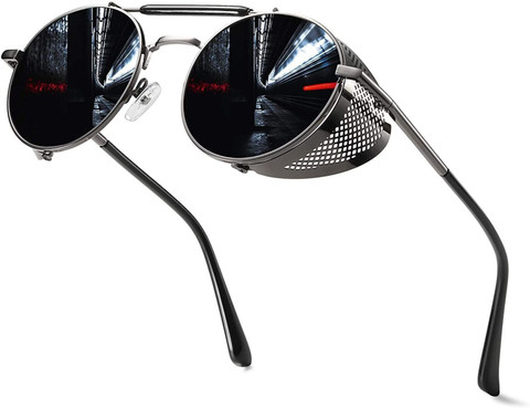 Buy ROZZETTA CRAFT Round Sunglasses Grey For Men Women Online