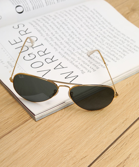 Buy Ray-Ban Aviator Sunglasses Green For Women Online Best