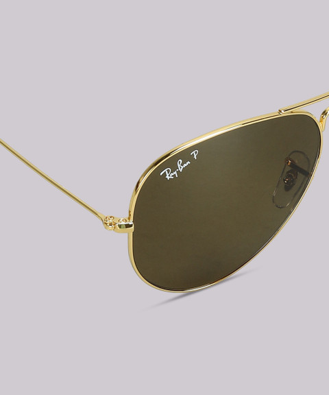 Buy Ray-Ban Aviator Sunglasses Grey For Men Online Best Prices