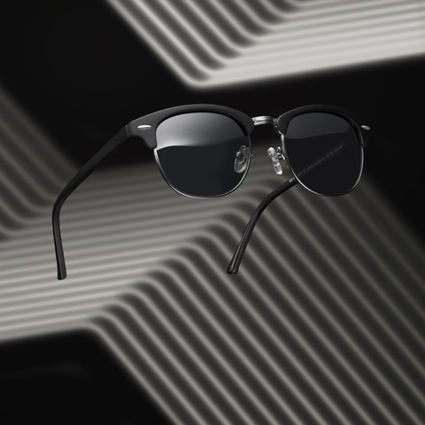 Buy VINCENT CHASE by Lenskart Clubmaster Sunglasses Grey For