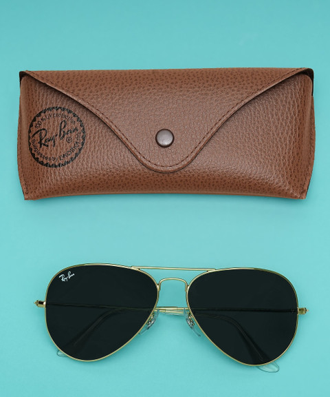 Buy Ray-Ban Aviator Sunglasses Green For Women Online Best